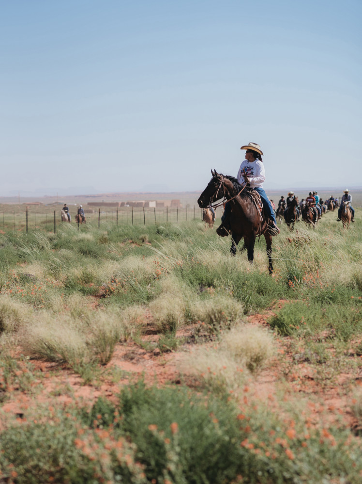 Navajo tribe family reunion ride