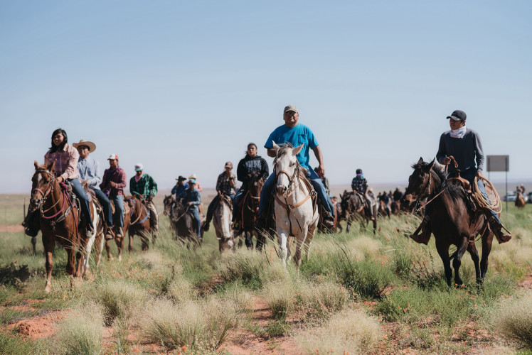 Navajo tribe family reunion ride