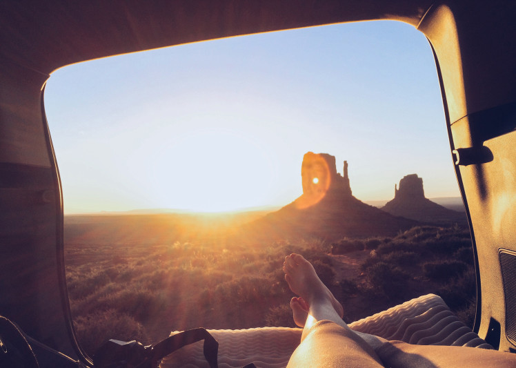 Sunrise over Monument Valley