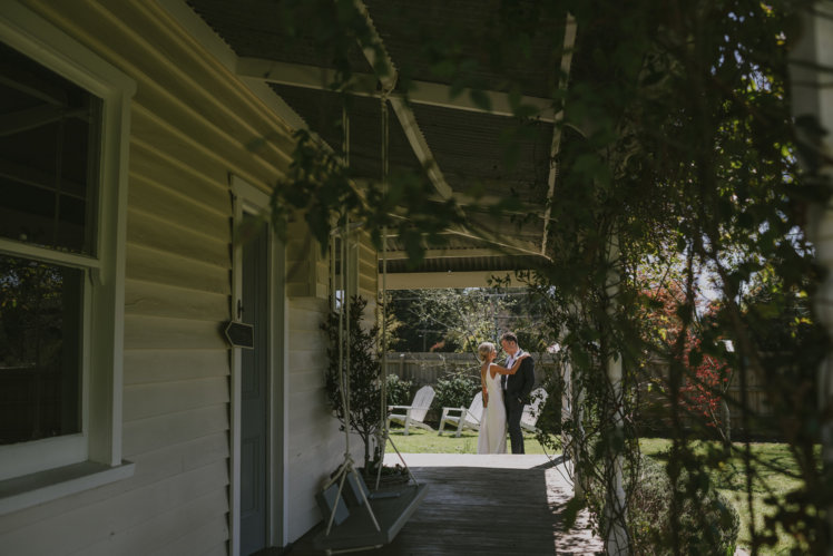 First Look at wedding