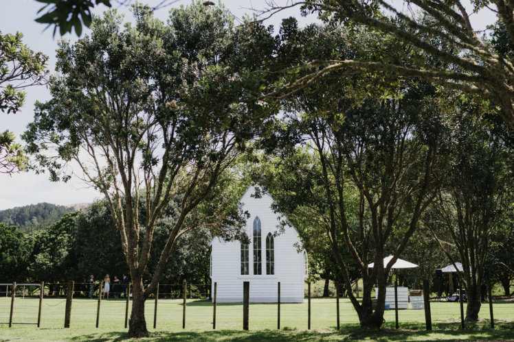 wedding at Man O War vineyard