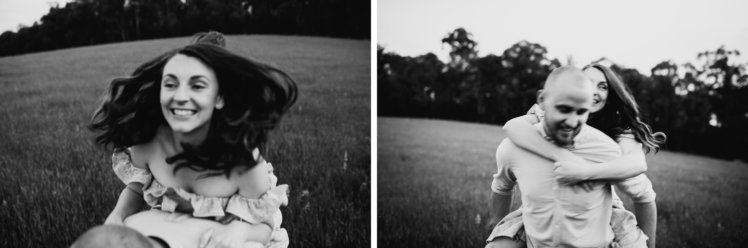 Engagement shoot in Australian bush