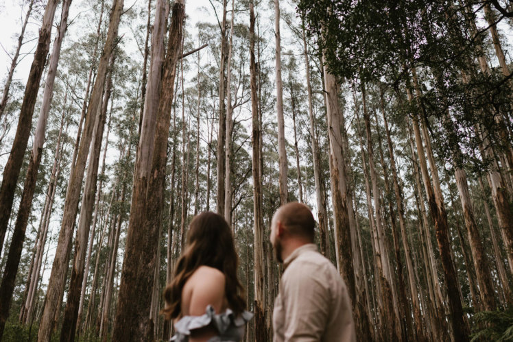 Engagement shoot in Australian bush