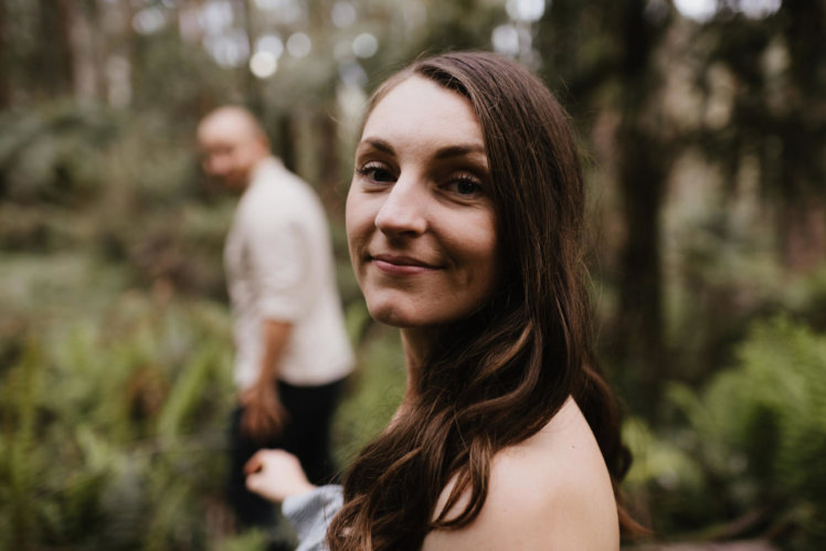 Engagement shoot in Australian bush